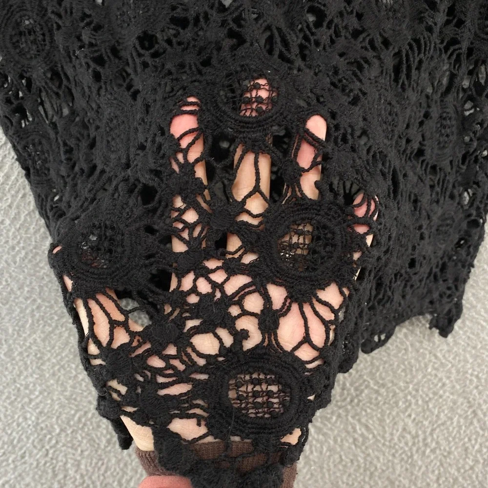 Venus Lace Dress Womens Medium Goth Grunge‎ Coverup Layering Wide Sleeves Punk